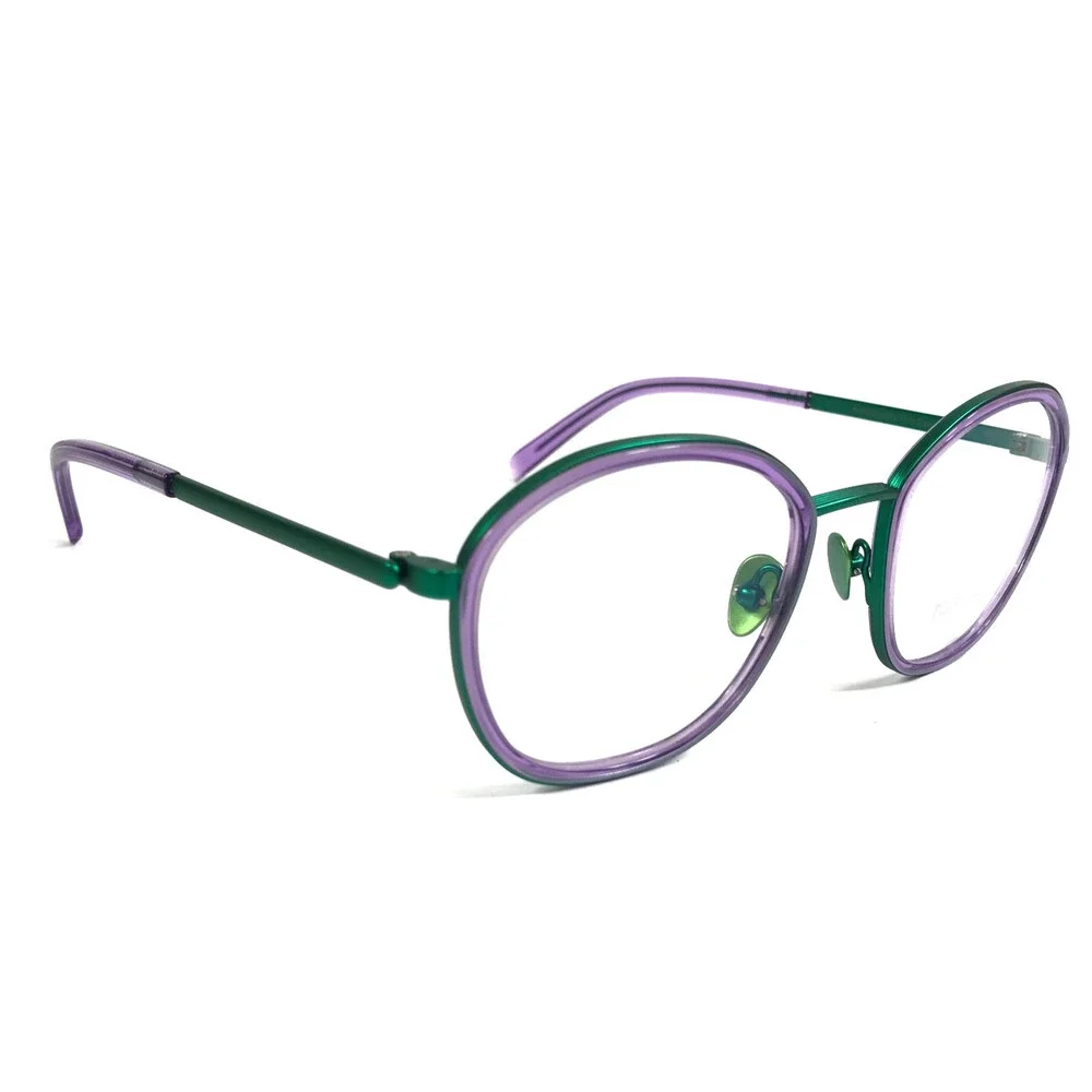 Tom Davies Eyeglasses Frames TD734 Col. 2188 Purple Turquoise Green 49-21-140